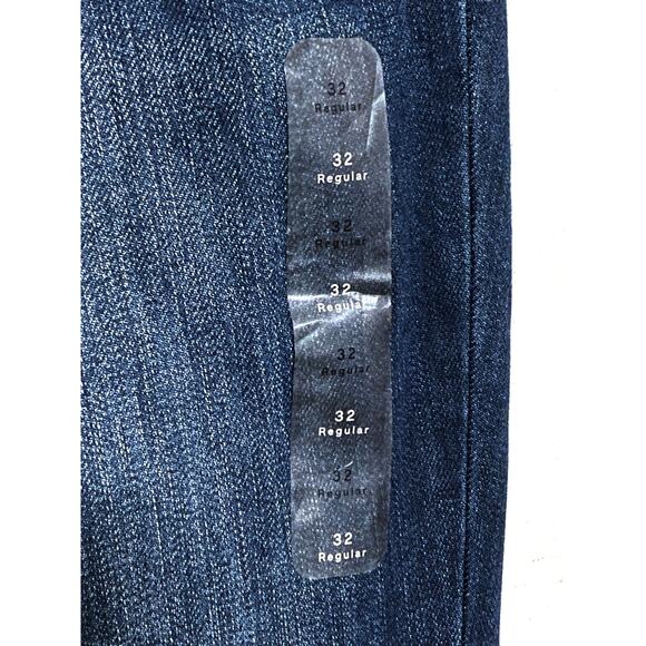 Gap Denim Perfect Boot Mid Rise Blue Dark Indigo Women 32R NWOT Y2K 2017 Stretch - Picture 7 of 9